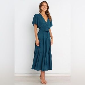 Petal & Pup Barker Dress - Teal